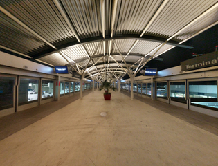 SFO AirTrain, automated people mover. Terminal 2