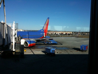 Well, my @southwestair plane is here. Yeehah! No prop plane!