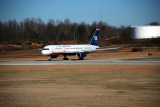 USAirways 757 Taking 18C for Takeoff