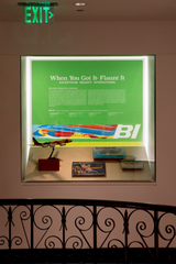 Image: Installation view of "When You Got It - Flaunt It: Advertising Braniff Airlines"