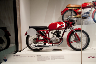 Image: Installation view of "Moto Bellissima: Italian Motorcycles from the 1950s and 1960s"