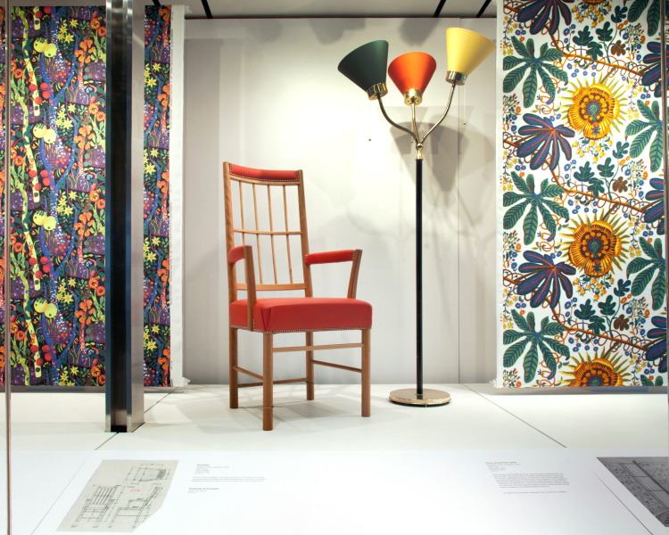 Image: Installation view of "The Enduring Designs of Josef Frank"