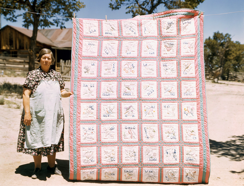 Image: Installation view of "America in Color: 1940-1943"
