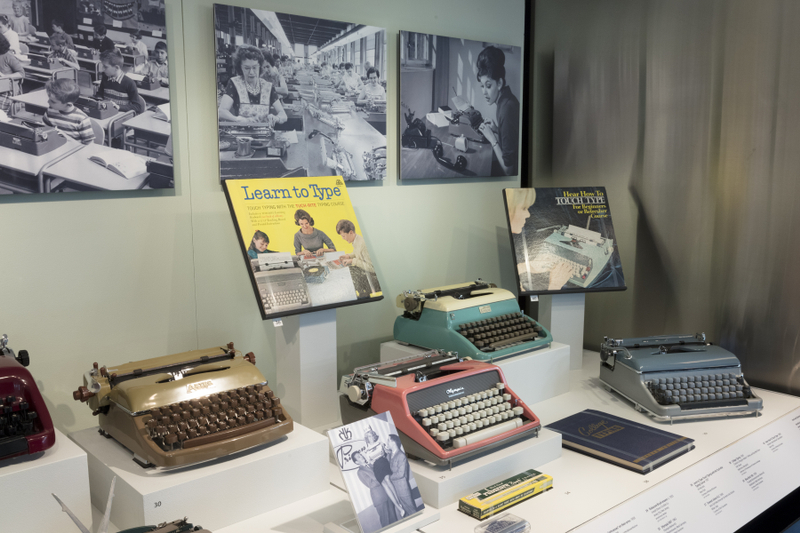 Image: Installation view of "The Typewriter: An Innovation in Writing"