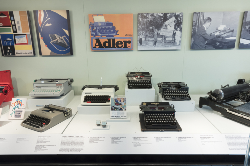 Image: Installation view of "The Typewriter: An Innovation in Writing"