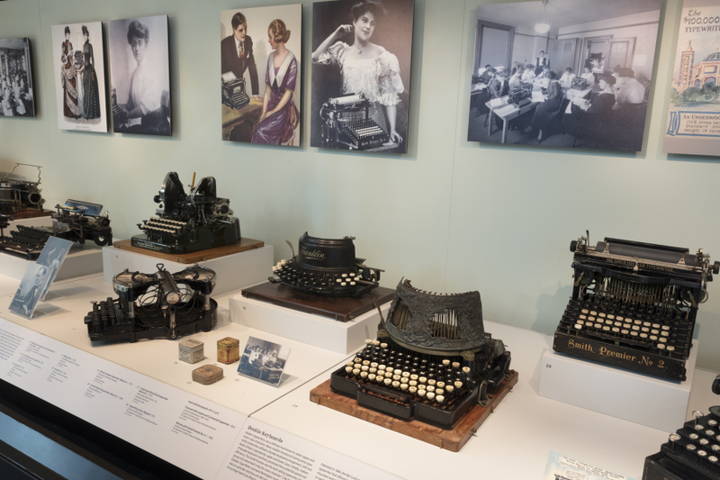 Image: Installation view of "The Typewriter: An Innovation in Writing"