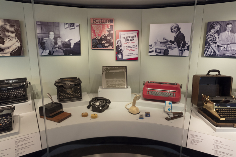 Image: Installation view of "The Typewriter: An Innovation in Writing"
