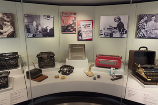 Image: Installation view of "The Typewriter: An Innovation in Writing"