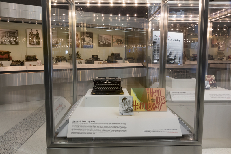Image: Installation view of "The Typewriter: An Innovation in Writing"
