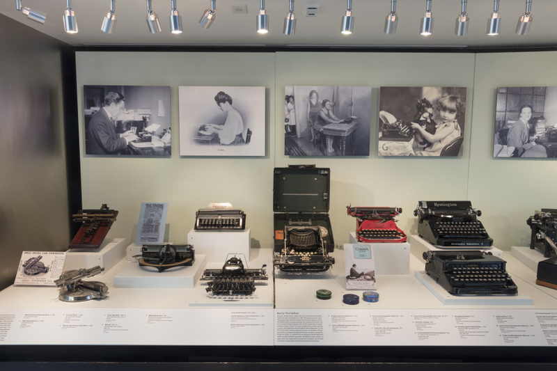 Image: Installation view of "The Typewriter: An Innovation in Writing"