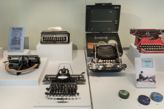 Image: Installation view of "The Typewriter: An Innovation in Writing"