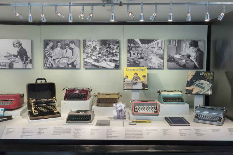 Image: Installation view of "The Typewriter: An Innovation in Writing"