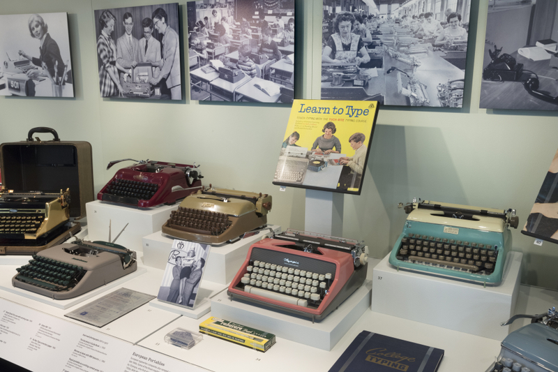 Image: Installation view of "The Typewriter: An Innovation in Writing"