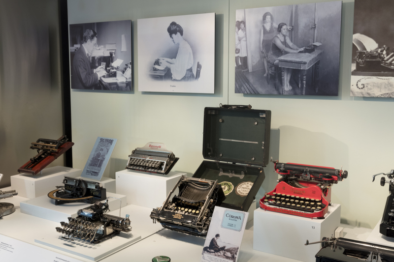 Image: Installation view of "The Typewriter: An Innovation in Writing"