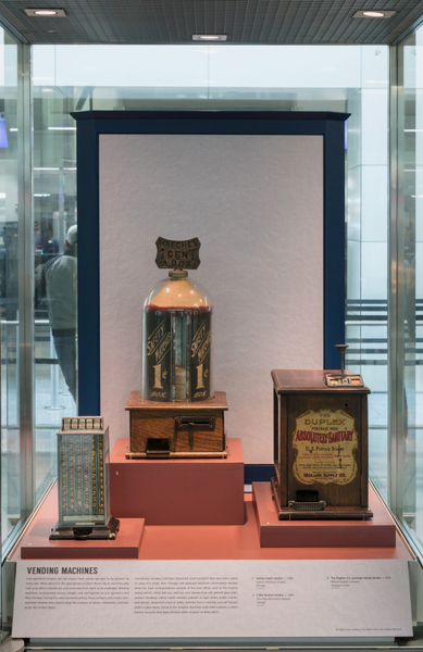 Image: Installation view of "The Automatic Age: Coin-Operated Machines"