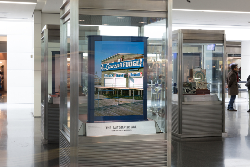 Image: Installation view of "The Automatic Age: Coin-Operated Machines"