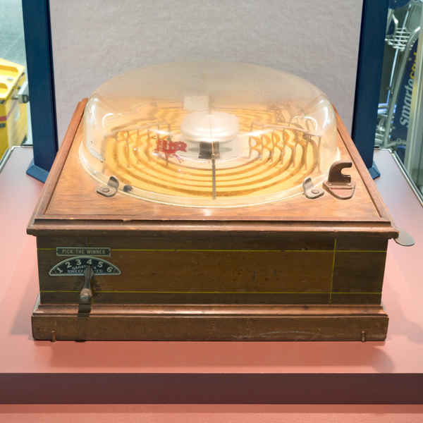 Image: Installation view of "The Automatic Age: Coin-Operated Machines"