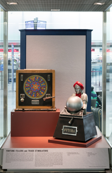 Image: Installation view of "The Automatic Age: Coin-Operated Machines"