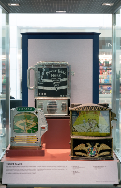Image: Installation view of "The Automatic Age: Coin-Operated Machines"