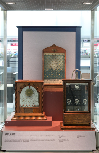 Image: Installation view of "The Automatic Age: Coin-Operated Machines"
