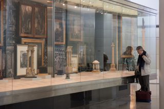 Image: Installation view of "All Roads Lead to Rome: 17th - 19th Century Architectural Models from the Collection of Piraneseum"