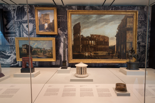 Image: Installation view of "All Roads Lead to Rome: 17th - 19th Century Architectural Models from the Collection of Piraneseum"