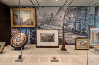 Image: Installation view of "All Roads Lead to Rome: 17th - 19th Century Architectural Models from the Collection of Piraneseum"