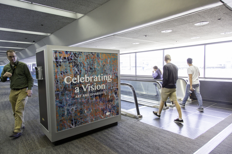 Image: Installation view of "Celebrating a Vision: Art & Disability"