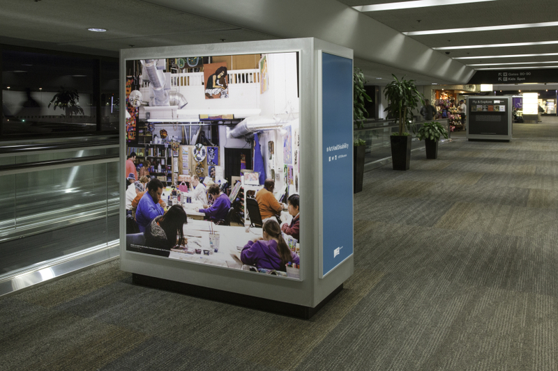 Image: Installation view of "Celebrating a Vision: Art & Disability"