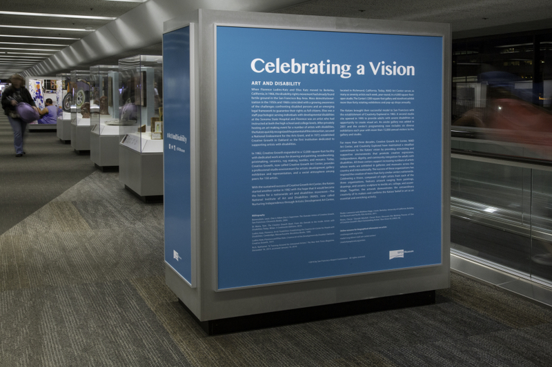 Image: Installation view of "Celebrating a Vision: Art & Disability"
