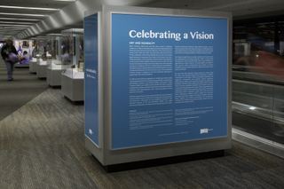 Image: Installation view of "Celebrating a Vision: Art & Disability"