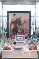 Image: Installation view of "From Print to Plate: Views of the East on Transferware"