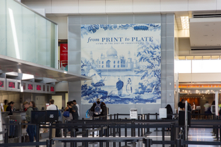 Image: Installation view of "From Print to Plate: Views of the East on Transferware"
