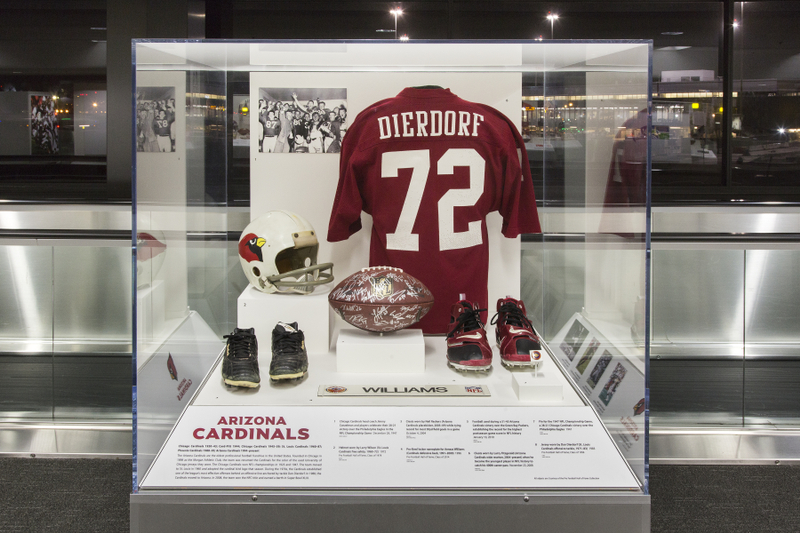 Image: Installation view of "The Nation’s Game: A History of the National Football League"