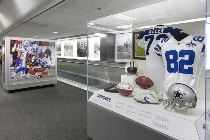 Image: Installation view of "The Nation’s Game: A History of the National Football League"