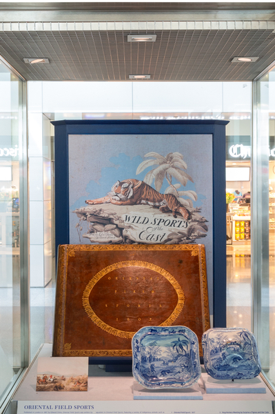 Image: Installation view of "From Print to Plate: Views of the East on Transferware"