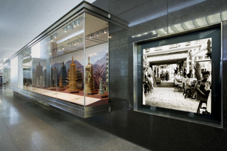 Image: Installation view of "The Tushanwan Pagodas: Models from the 1915 Panama-Pacific International Exposition"