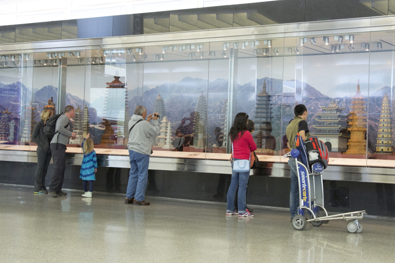 Image: Installation view of "The Tushanwan Pagodas: Models from the 1915 Panama-Pacific International Exposition"