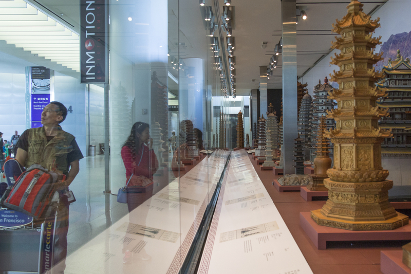 Image: Installation view of "The Tushanwan Pagodas: Models from the 1915 Panama-Pacific International Exposition"