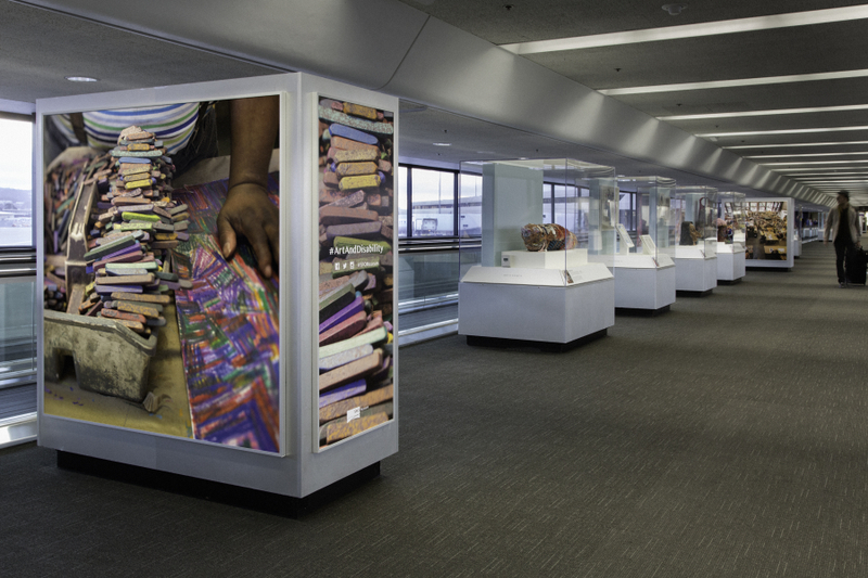 Image: Installation view of "Celebrating a Vision: Art & Disability"