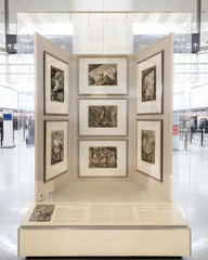 Image: Installation view of "All Roads Lead to Rome: 17th - 19th Century Architectural Models from the Collection of Piraneseum"