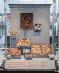 Image: Installation view of "Joseff of Hollywood: Jeweler to the Stars"