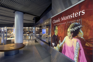 Image: Installation view of "Classic Monsters: The Kirk Hammett Collection"