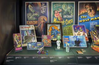 Image: Installation view of "Classic Monsters: The Kirk Hammett Collection"