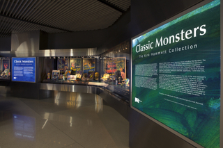 Image: Installation view of "Classic Monsters: The Kirk Hammett Collection"
