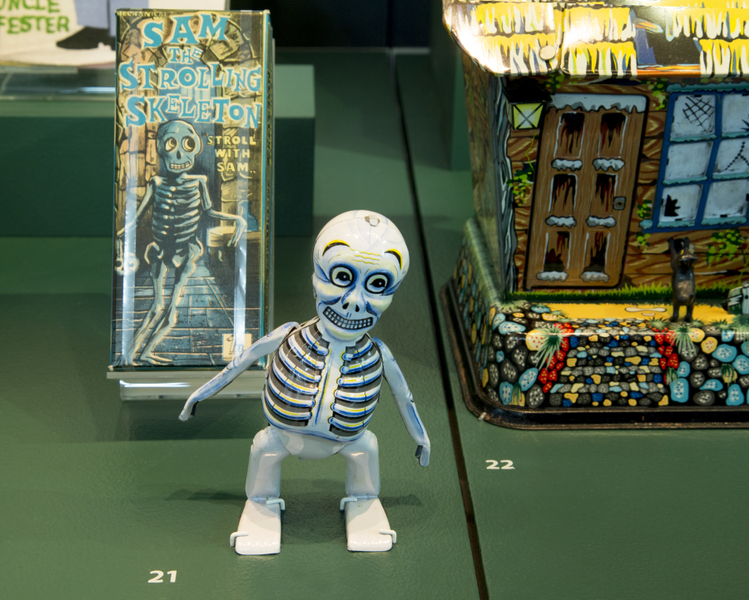 Image: Installation view of "Classic Monsters: The Kirk Hammett Collection"