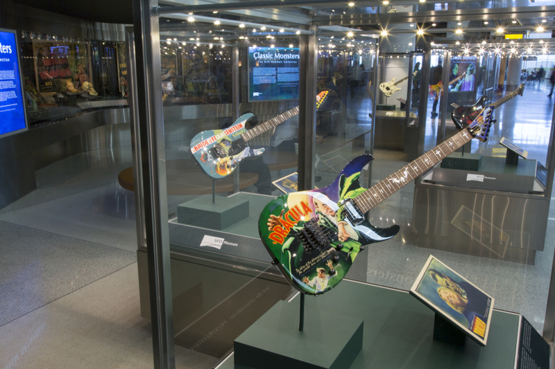 Image: Installation view of "Classic Monsters: The Kirk Hammett Collection"