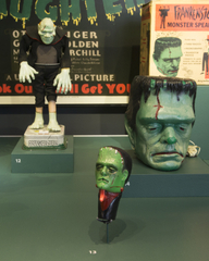 Image: Installation view of "Classic Monsters: The Kirk Hammett Collection"