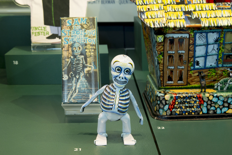 Image: Installation view of "Classic Monsters: The Kirk Hammett Collection"