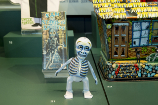 Image: Installation view of "Classic Monsters: The Kirk Hammett Collection"